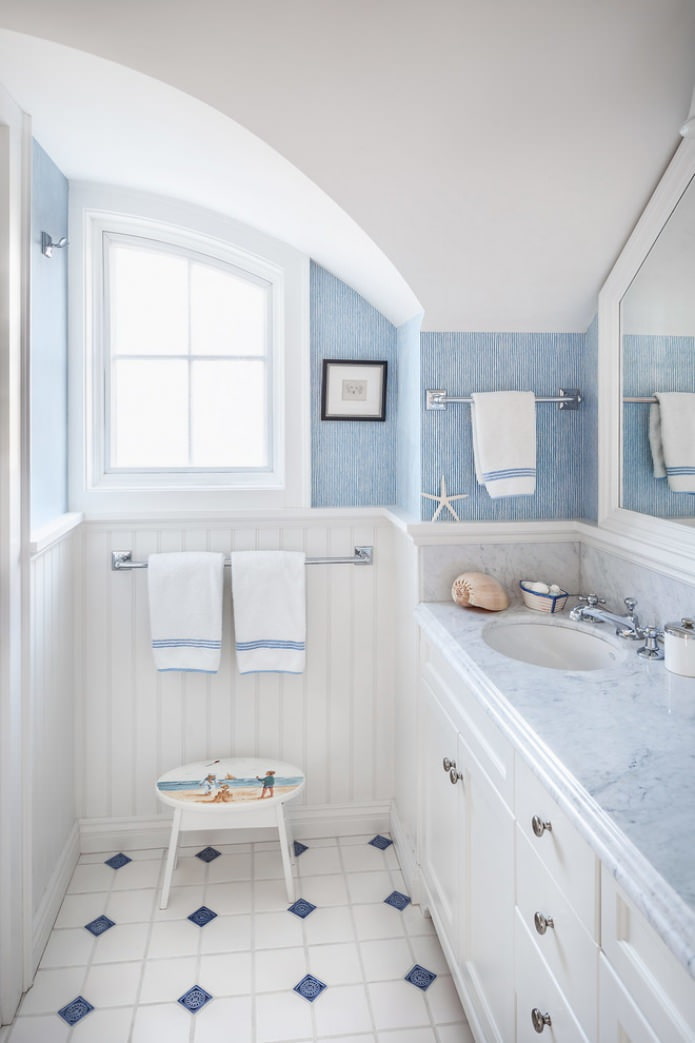 Marine style in the attic