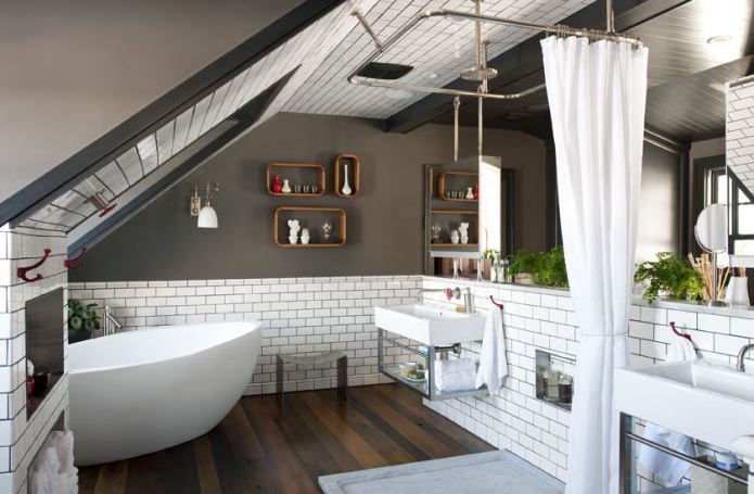Loft on attic