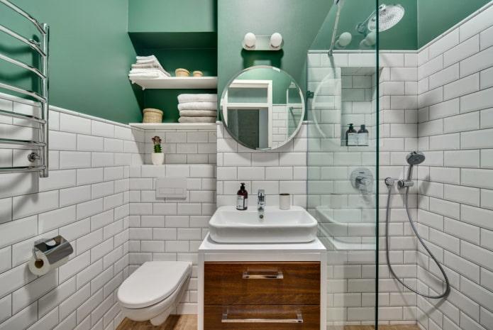 Complex green wall color