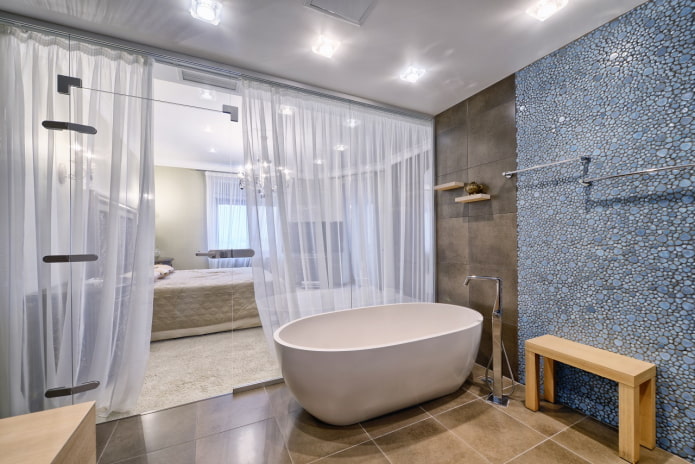 Glass plus curtains
