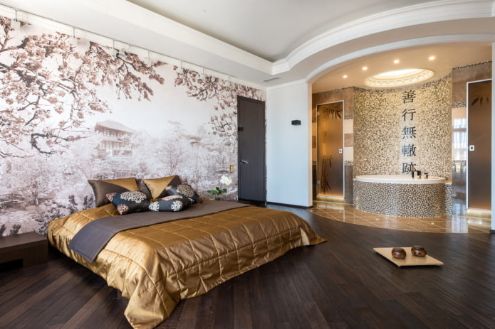 Japanese style bathroom-bedroom