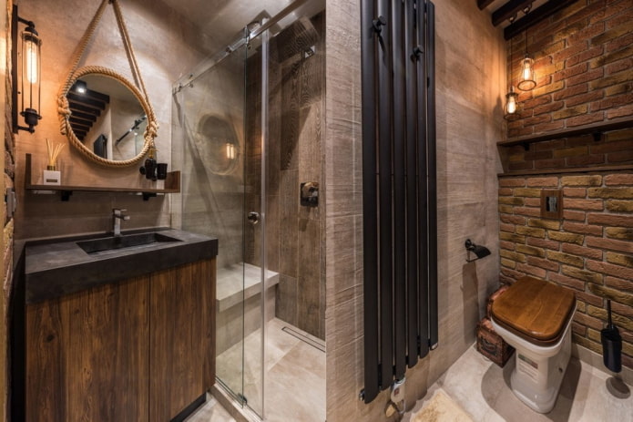 loft style bathroom furniture