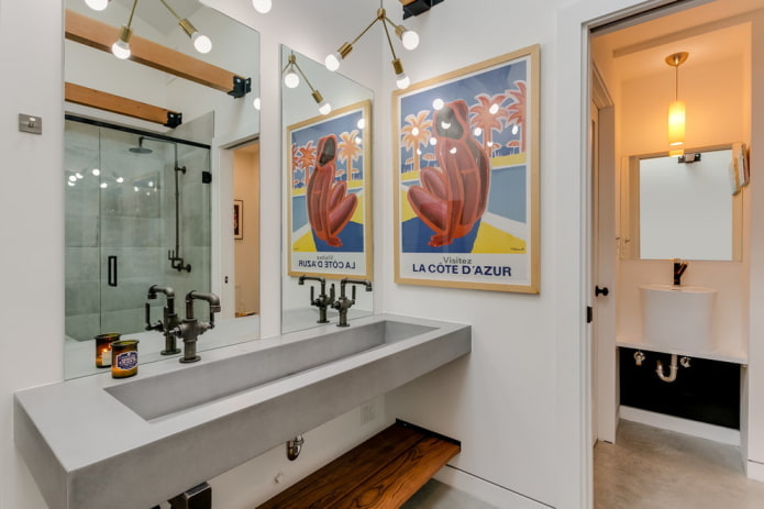 loft style bathroom furniture