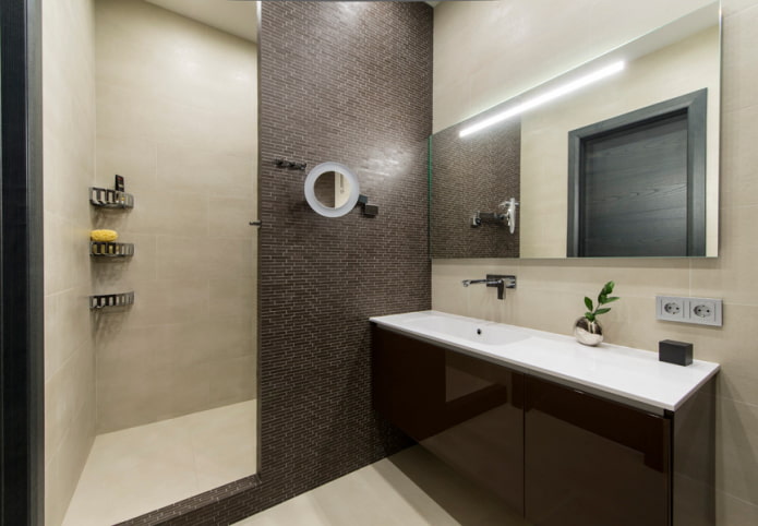 color scheme of a bathroom in the style of minimalism
