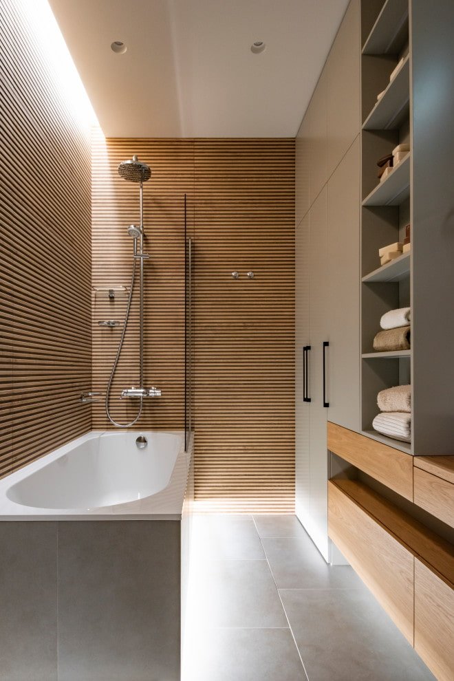 bathroom decoration in the style of minimalism