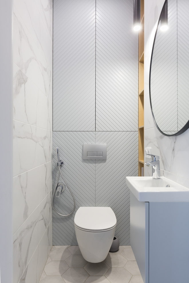 minimalist style toilet interior