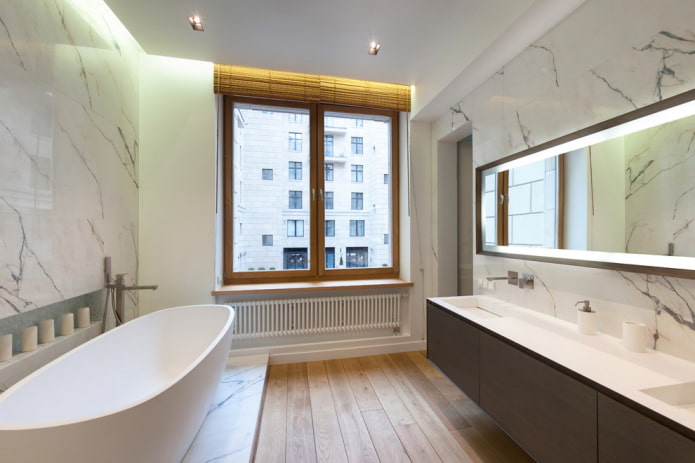 bathroom decoration in the style of minimalism