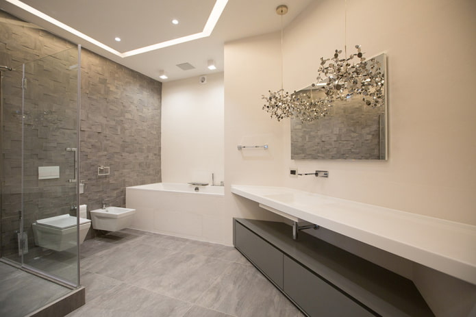 minimalist style bathroom interior