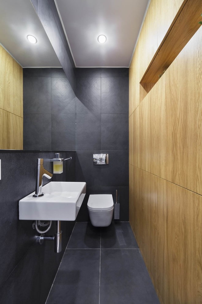 minimalist style toilet interior