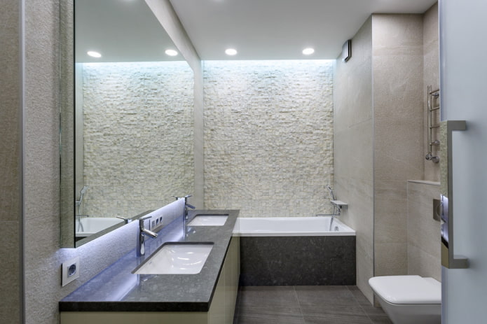 minimalist style bathroom interior
