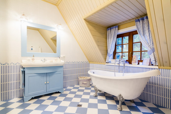 Bathroom in a country house