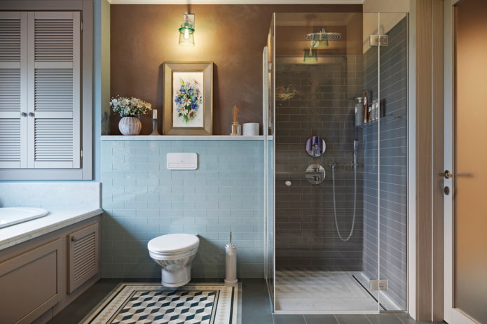 Shower in Provence style