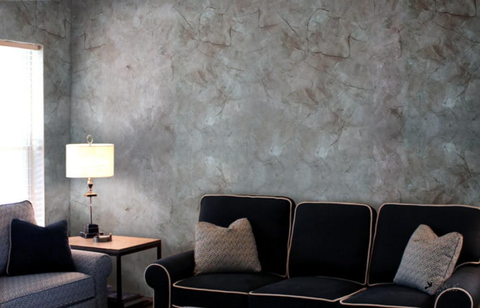 Venetian decorative plaster Carrara marble