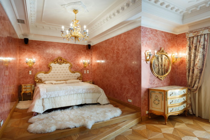 Venetian decorative plaster in a classic style