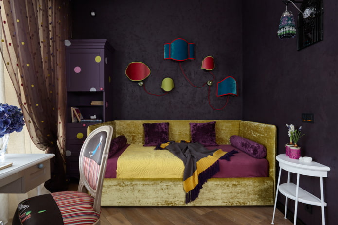 Venetian decorative plaster in the nursery
