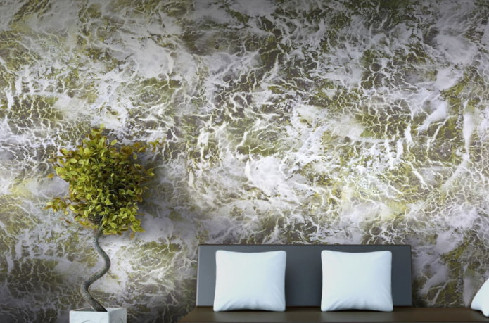 colored Venetian decorative plaster