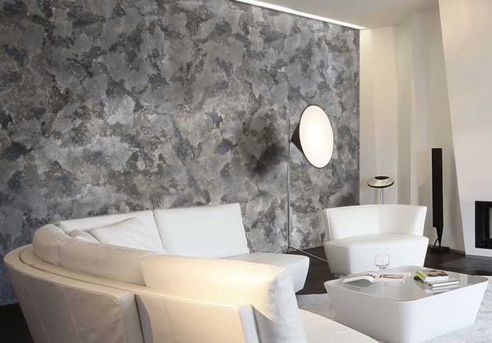 colored Venetian decorative plaster