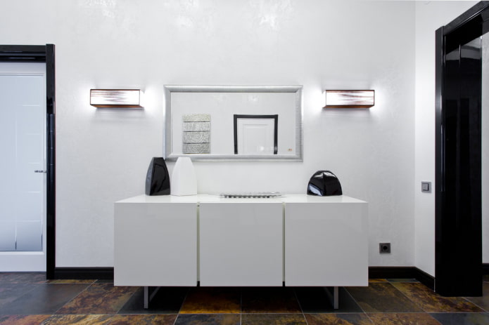 Venetian decorative plaster white