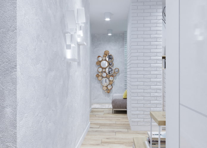 Venetian decorative plaster white