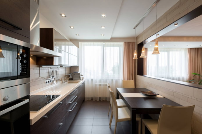 kitchen in wenge color