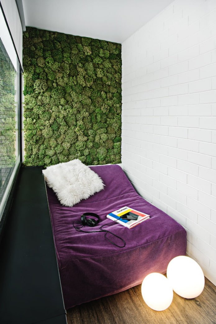 moss on the balcony