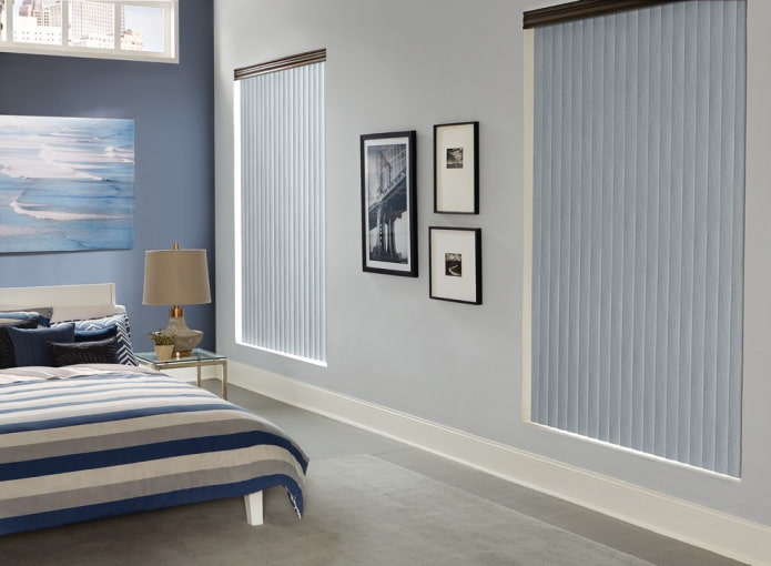vertical slats on the windows