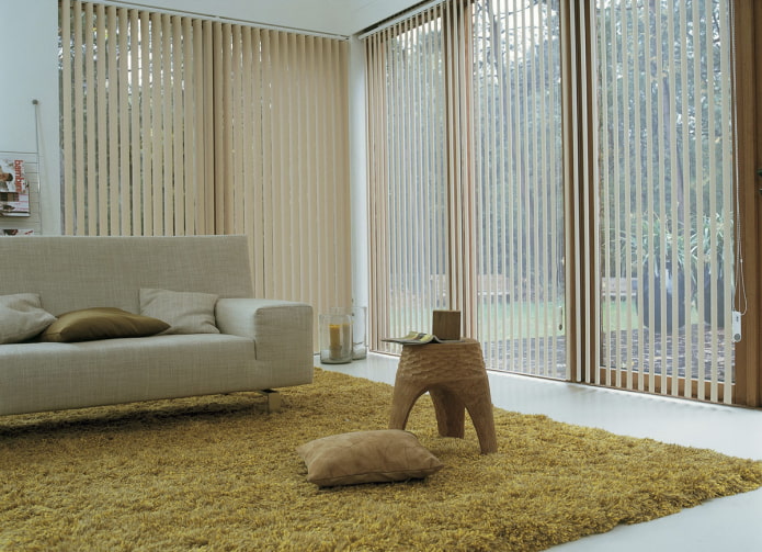 vertical slats in eco-style