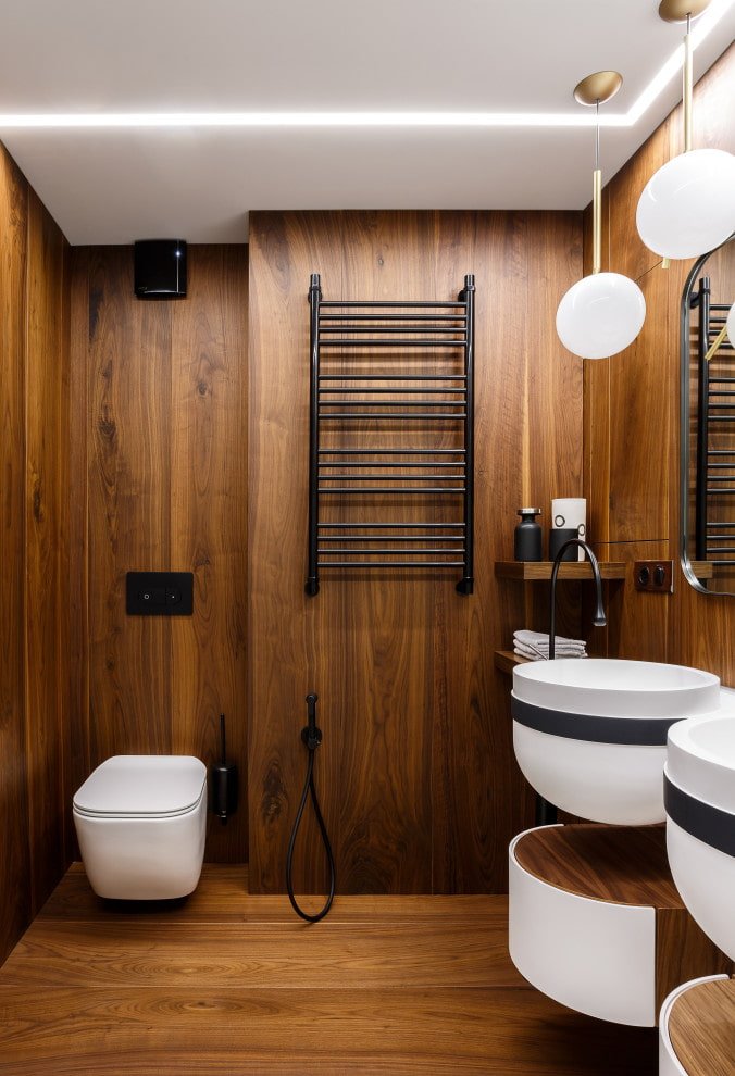 Black towel warmer