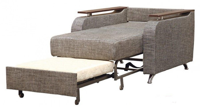 Chair bed with a dolphin mechanism
