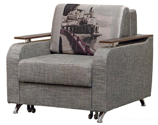 Chair bed with a dolphin mechanism