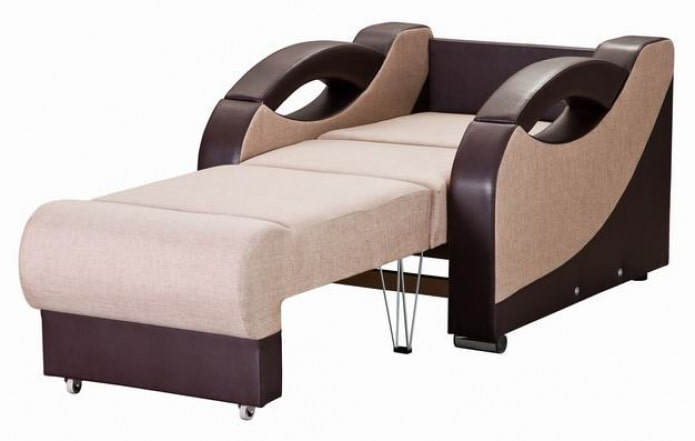 Chair bed with tick-tock mechanism (eurobook)