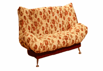 Chair bed with a click-clack mechanism