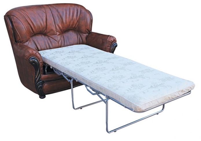 Chair bed with folding mechanism