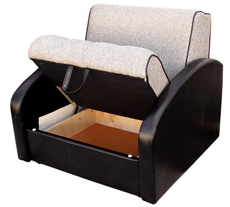 Chair-bed with an accordion mechanism