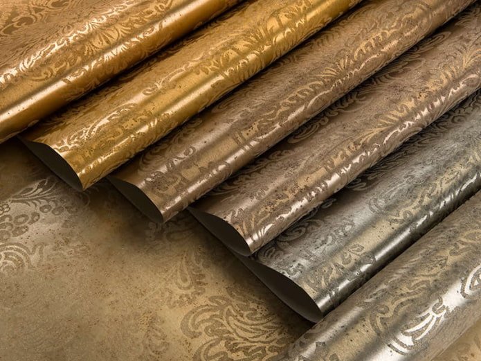 Metallic wallpaper