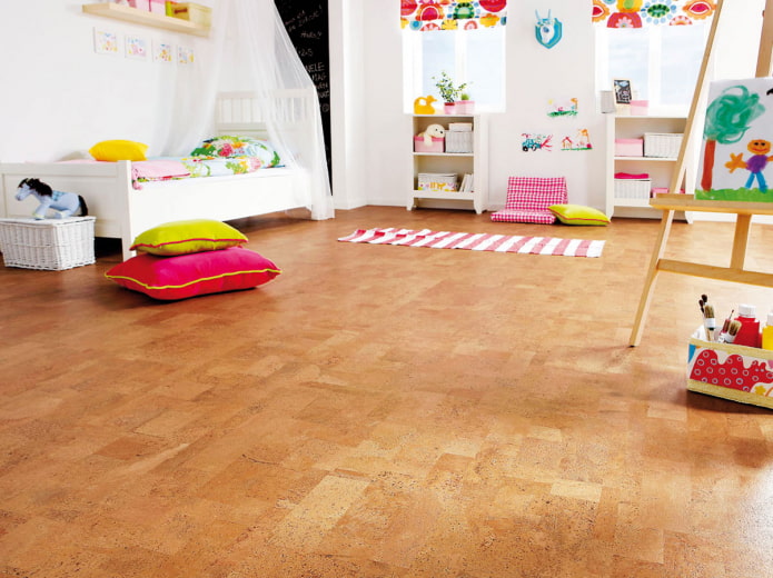 cork flooring in the nursery