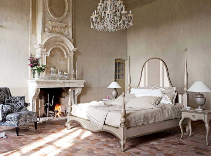 monochrome bedroom decoration