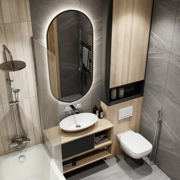 storage system in a small bathroom