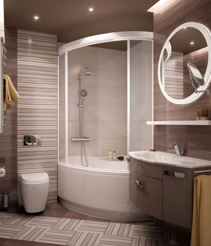 original tile layout in a small bathroom