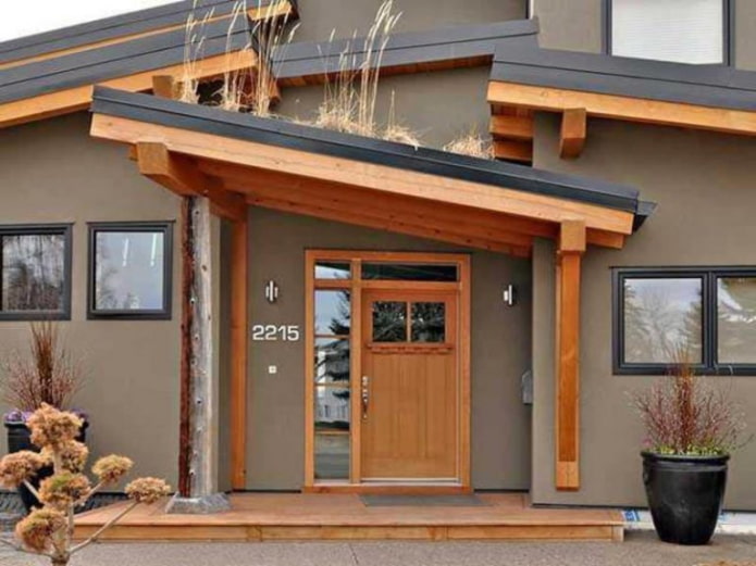 sloping canopy