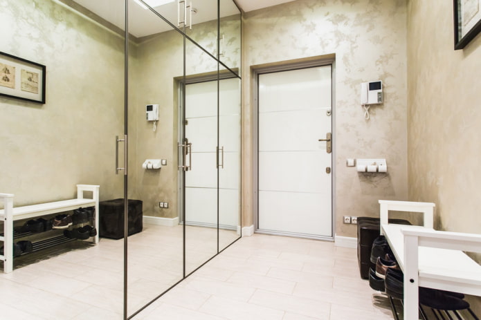 entrance door model in a modern style