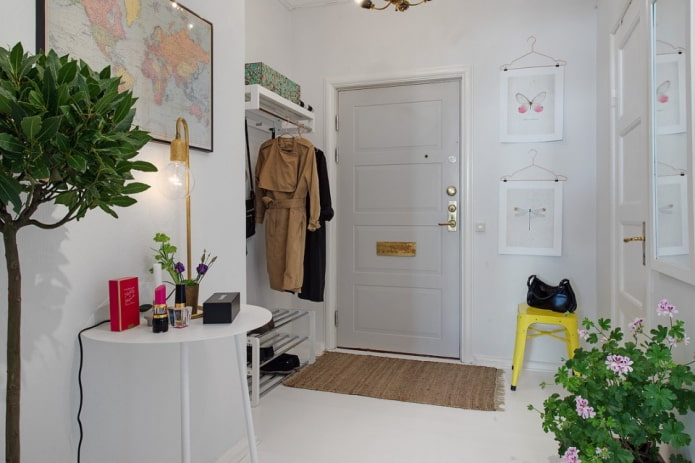 entrance door model in the Scandinavian style