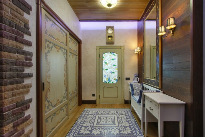 entrance door model in the Provence style