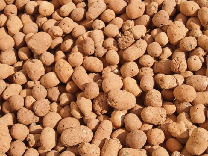 Expanded clay