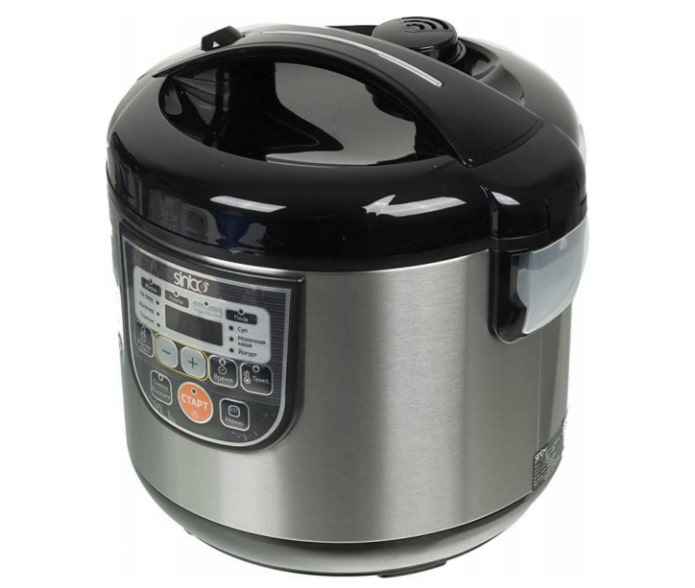 Multicooker with a control panel