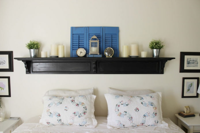 Shelf instead of a headboard