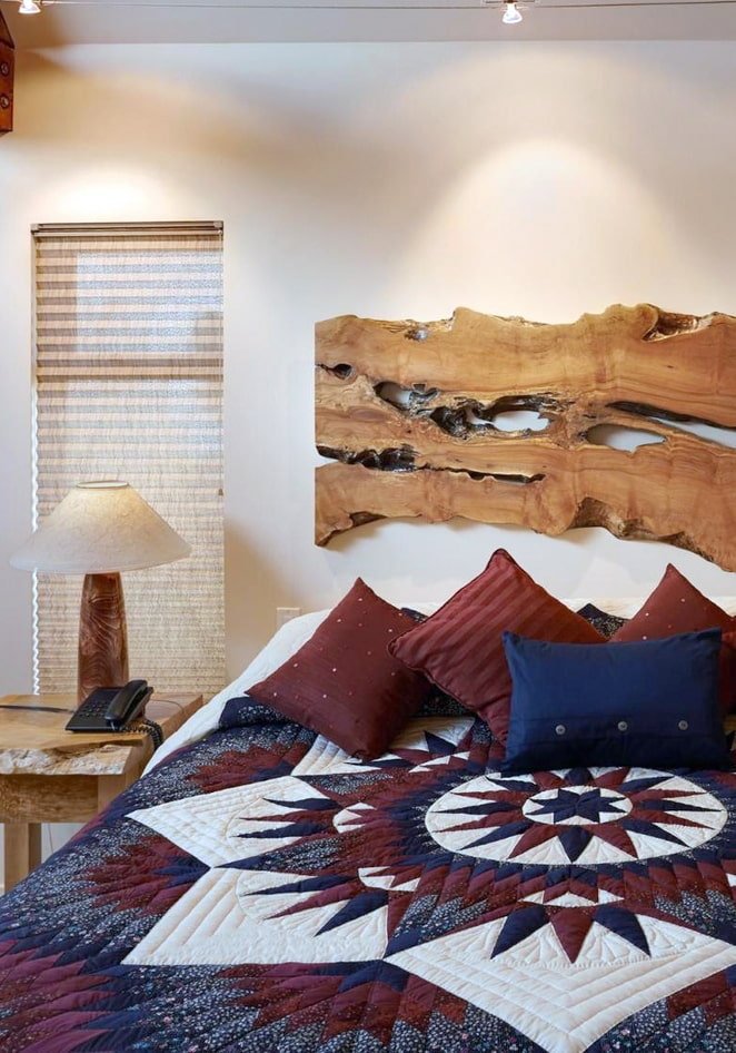 Headboard made of slabs