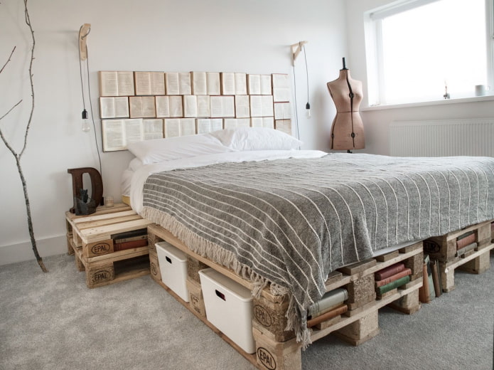 Books instead of a headboard
