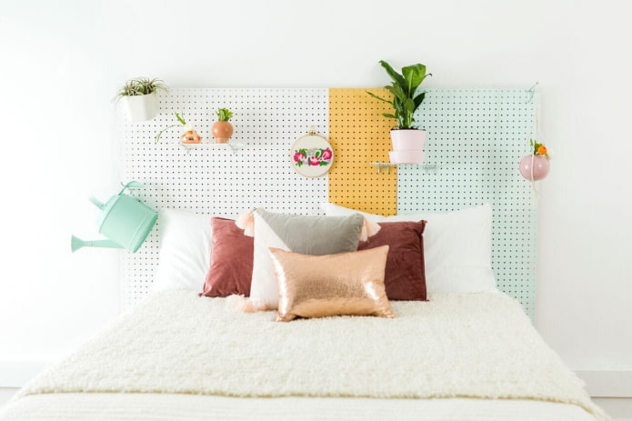 Painted board with perforation