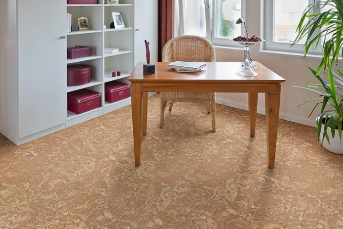Cork floor